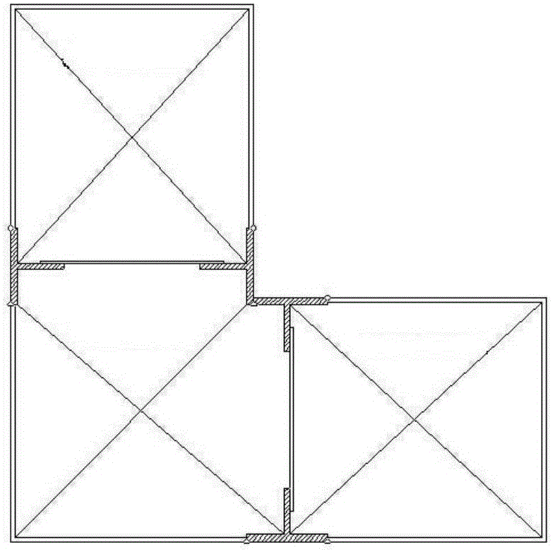 Inner truss type steel tube concrete L-shaped column and construction method thereof