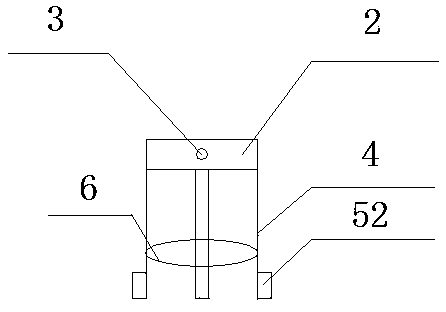 Simple buried installation fixed bracket and installation method thereof