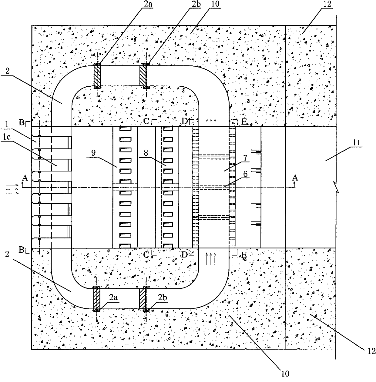 Water adding system of ship lock and construction method thereof