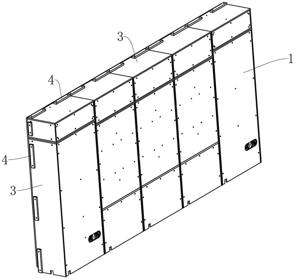 Method for fully filling uneven gap between cabinet body and wall surface