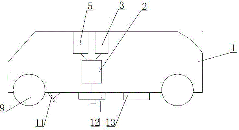 Semi-automatic control road marking machine