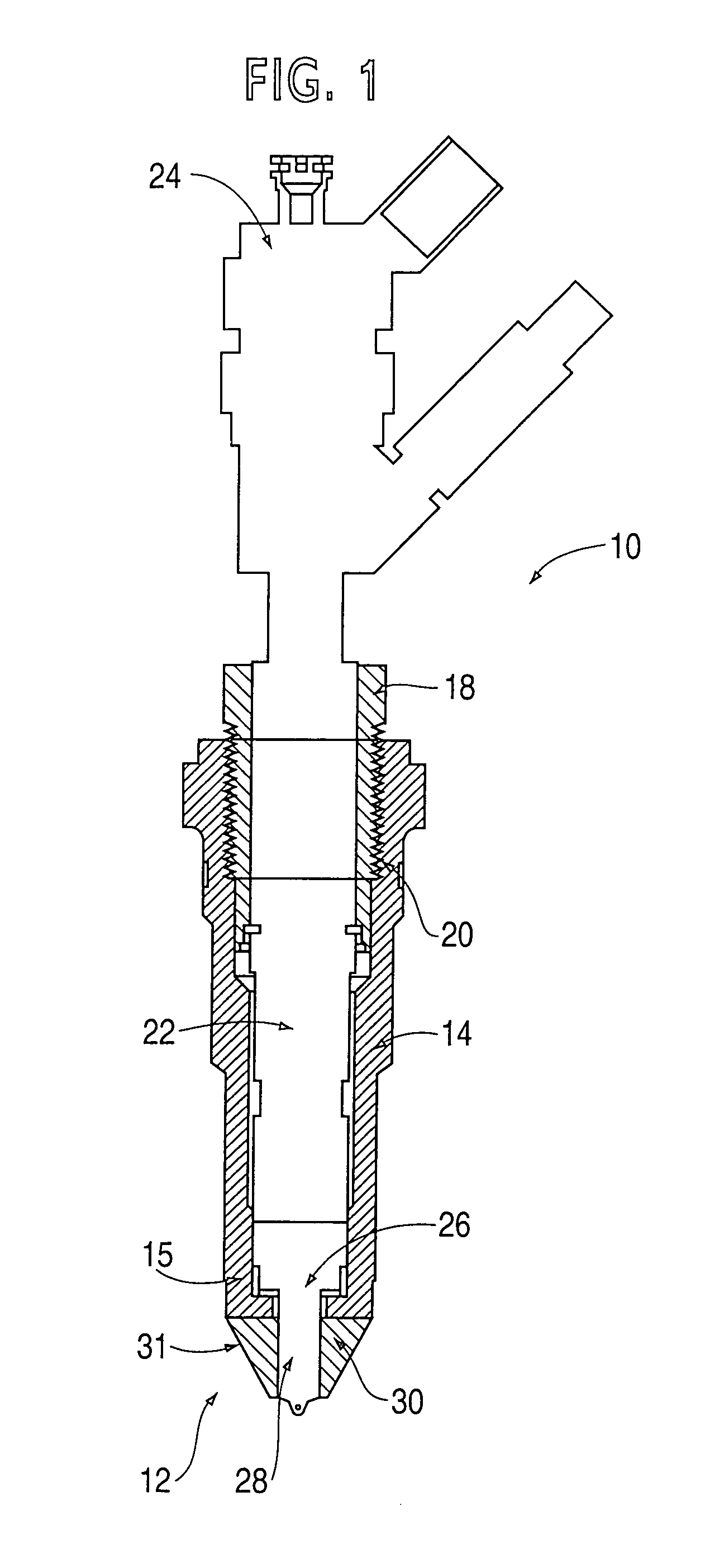 Fuel injector having a nozzle with improved cooling