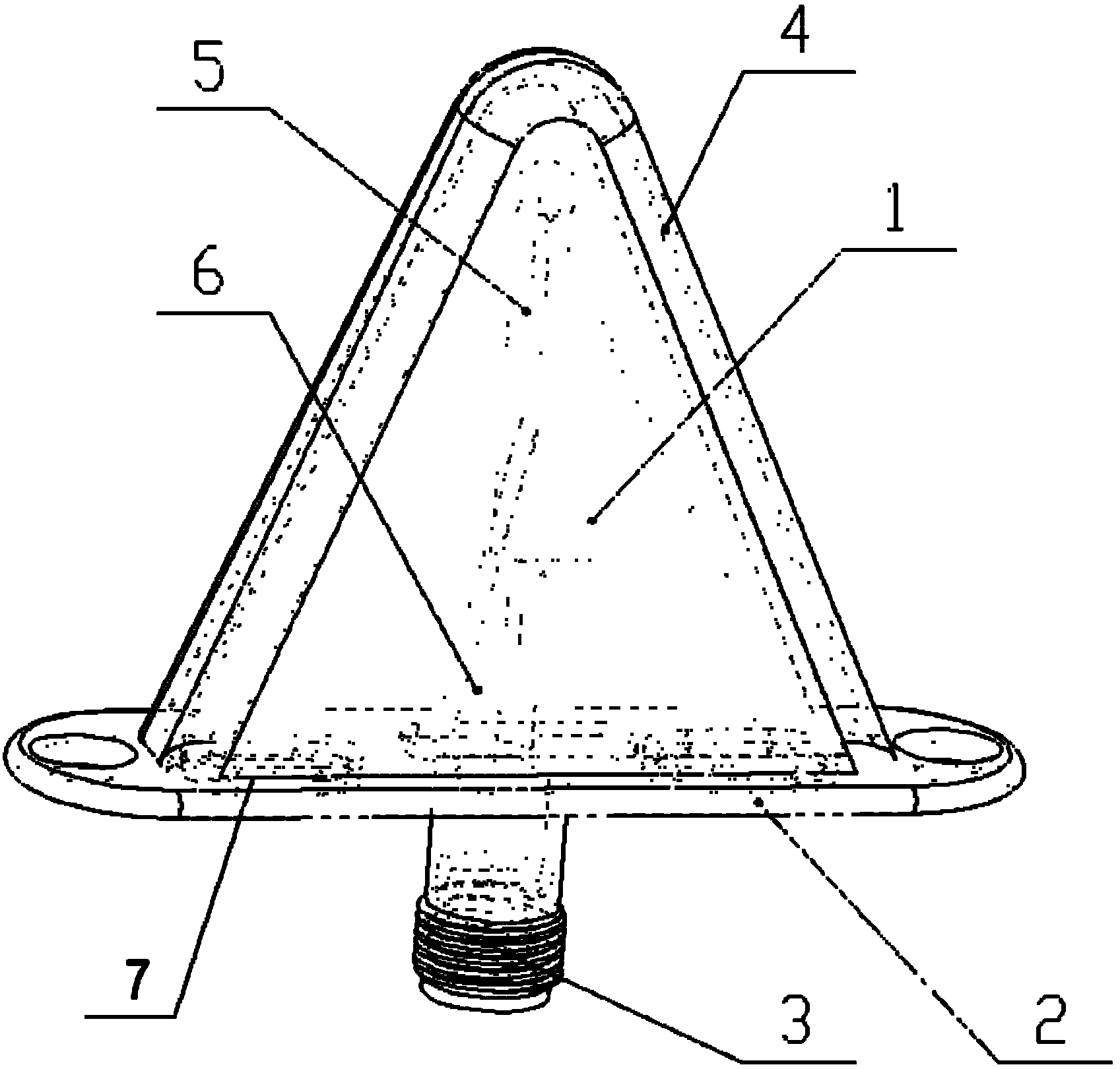 Strong-strength broadband antenna for flying carrier and preparation process thereof