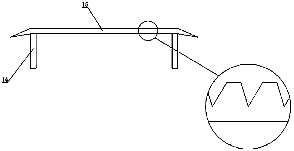 Guiding structure of pipeline washing device
