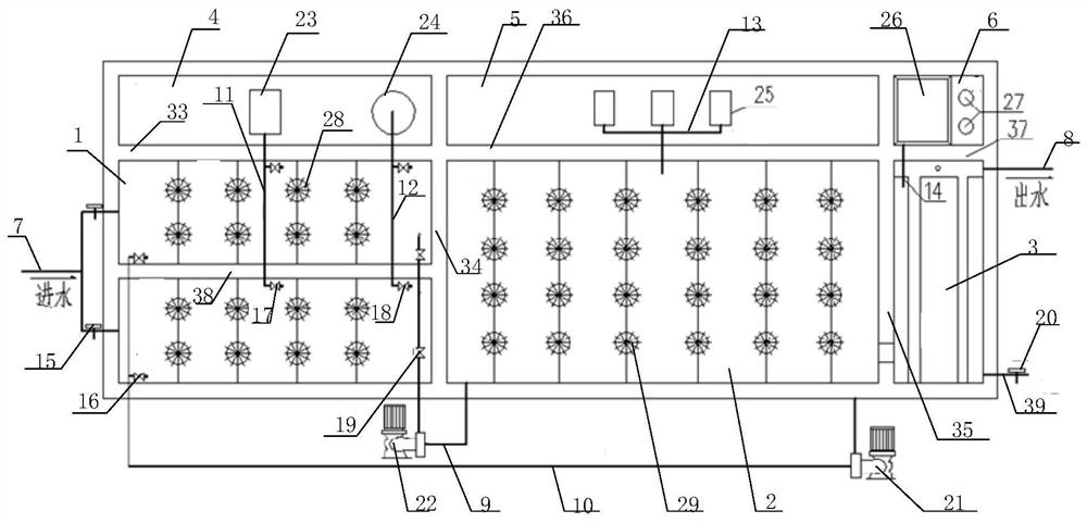 Kitchen waste fermentation wastewater treatment device and method