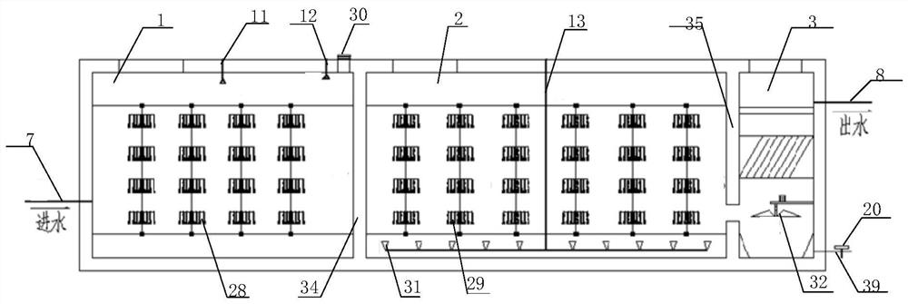 Kitchen waste fermentation wastewater treatment device and method