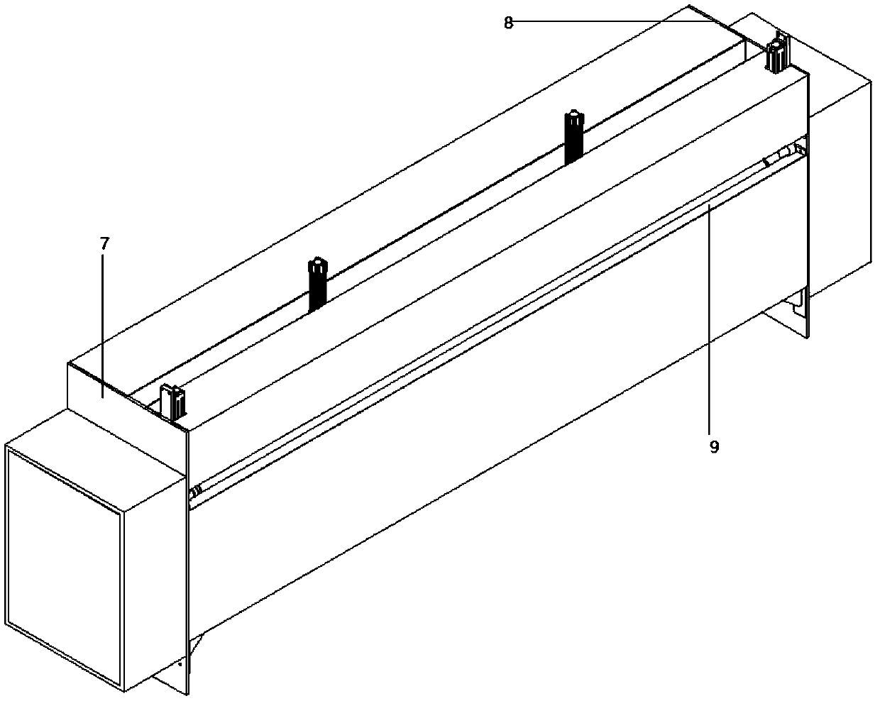 Electric control device and electric control system of simple independent cutting box