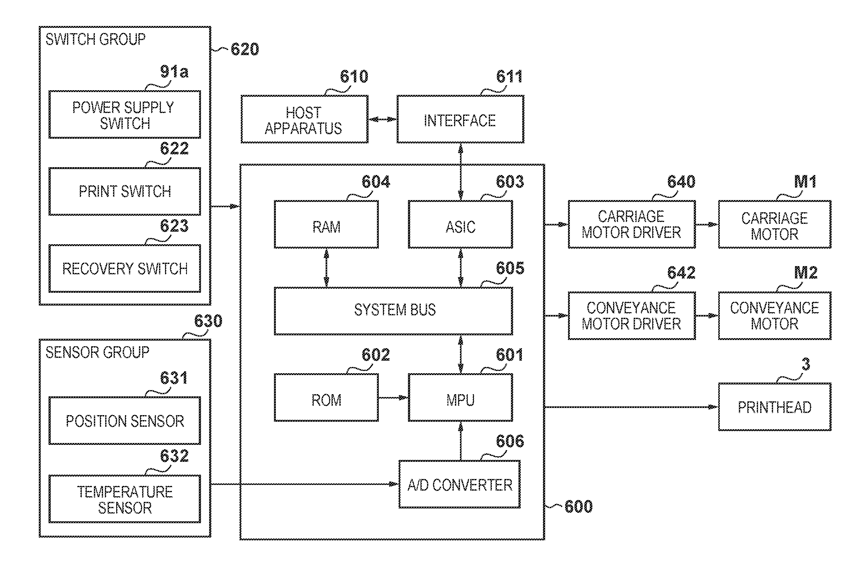 Electric device and printing apparatus using the same