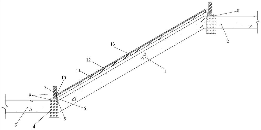 Cast-in-place sheet plain concrete slope protection formwork structure ...