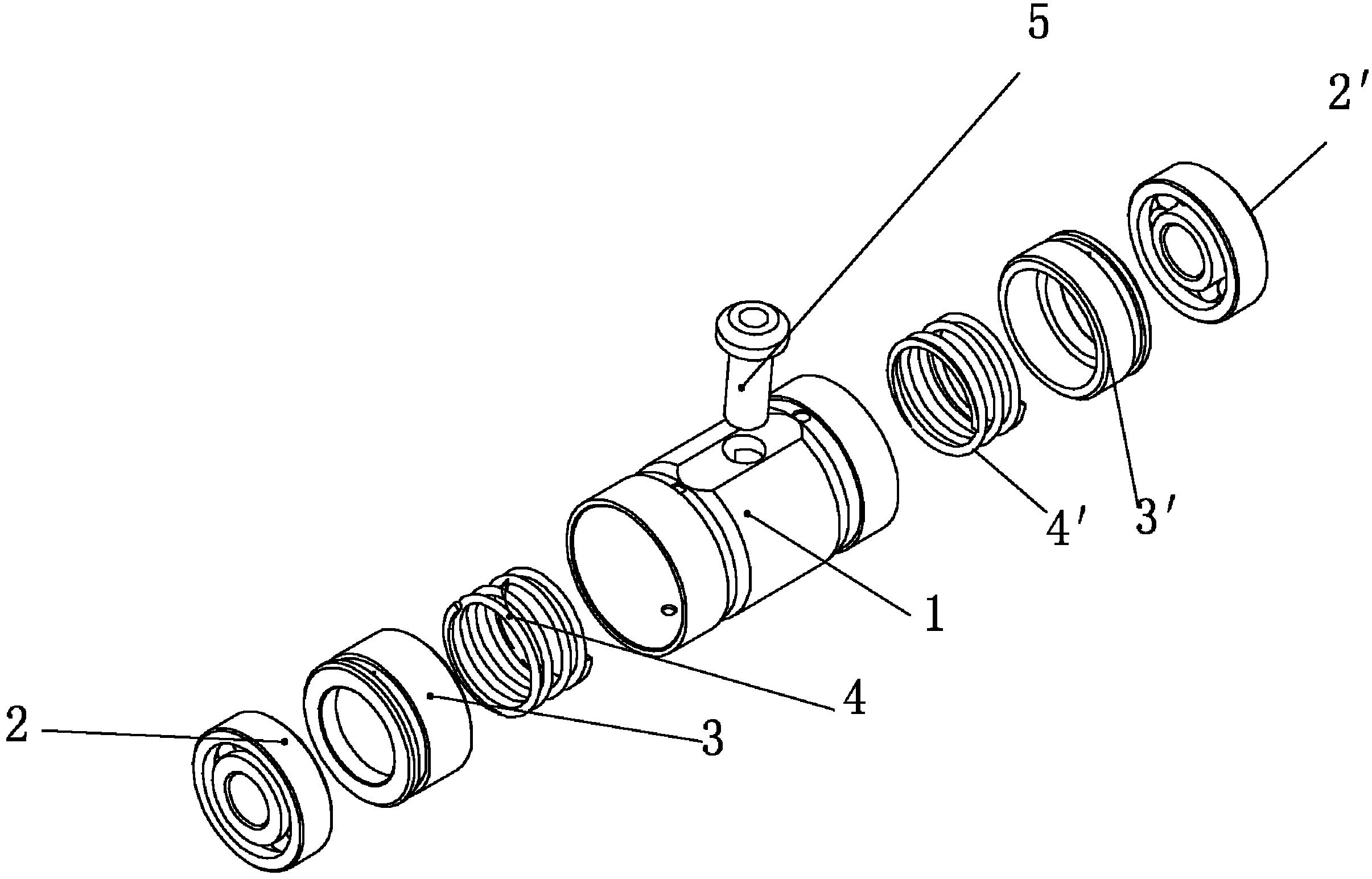 Rotor Support Mechanism of Rolling Bearing Turbocharger