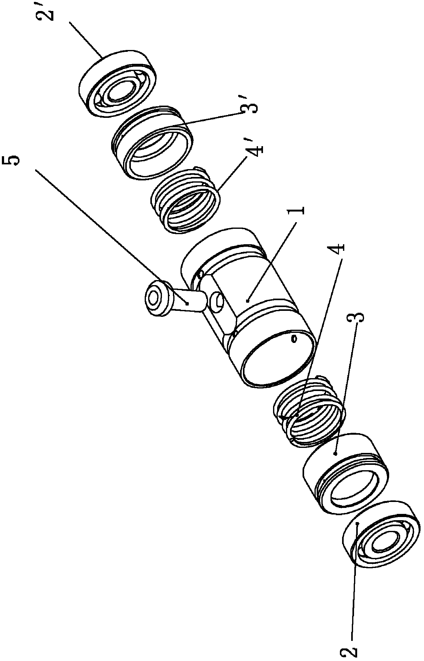 Rotor Support Mechanism of Rolling Bearing Turbocharger