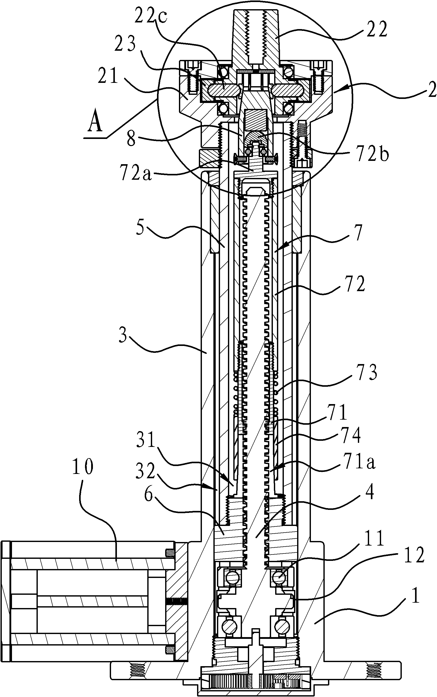 Electrical lifting device with locking function