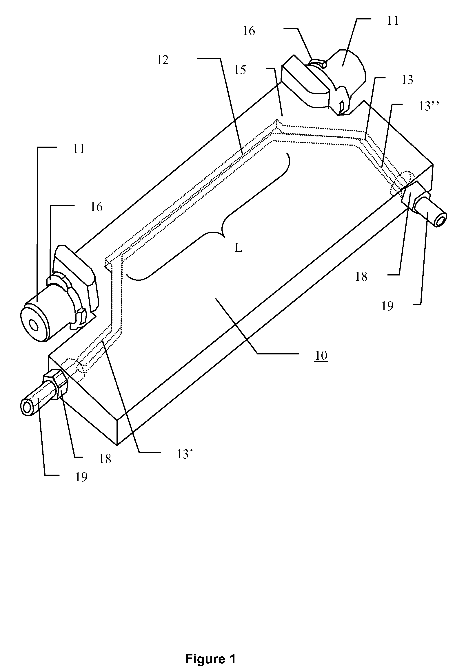 Flow cell for measuring flow rate of a fluid using ultrasonic waves