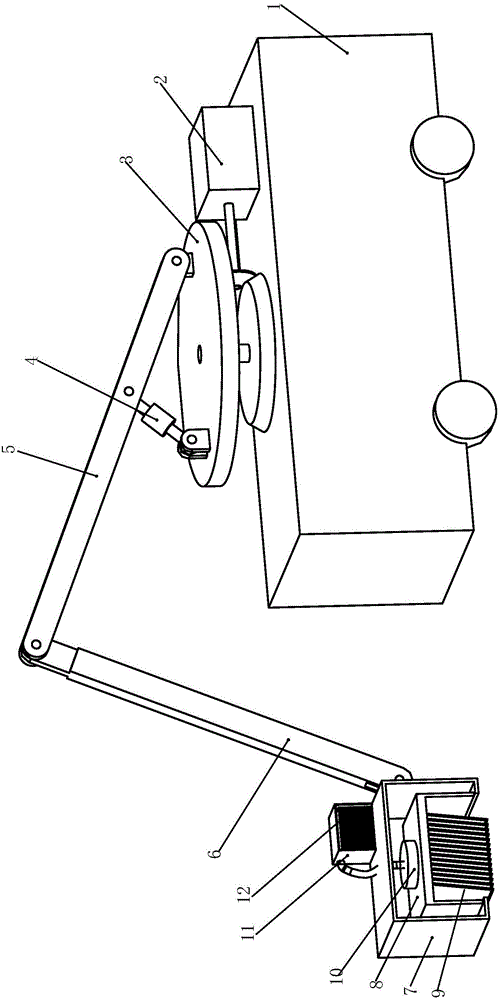 Multi-degree of freedom forklift for metal surface treatment