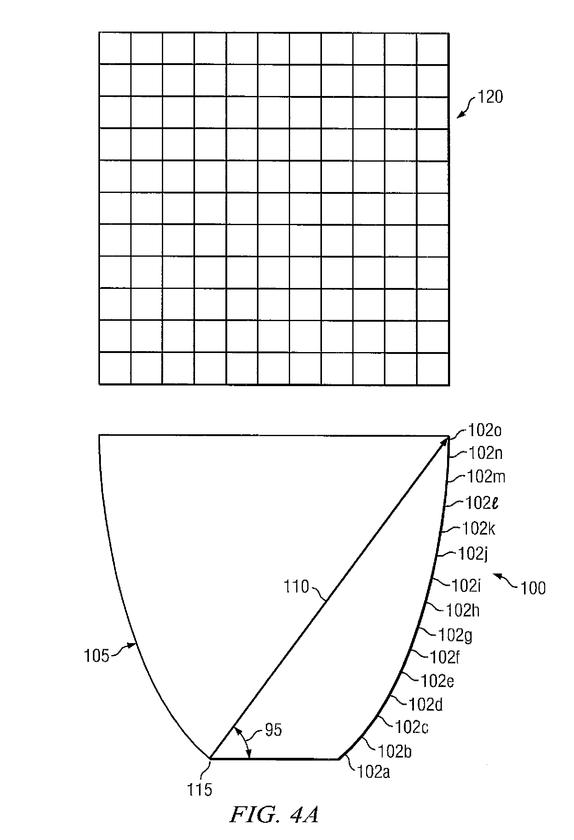 Separate optical device for directing light from an LED
