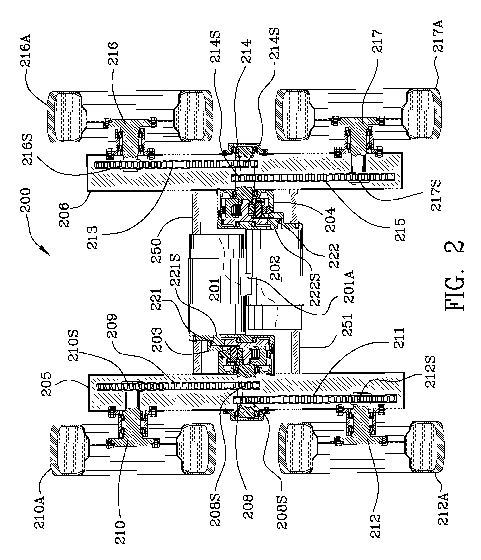 Offset drive system for utility vehicles