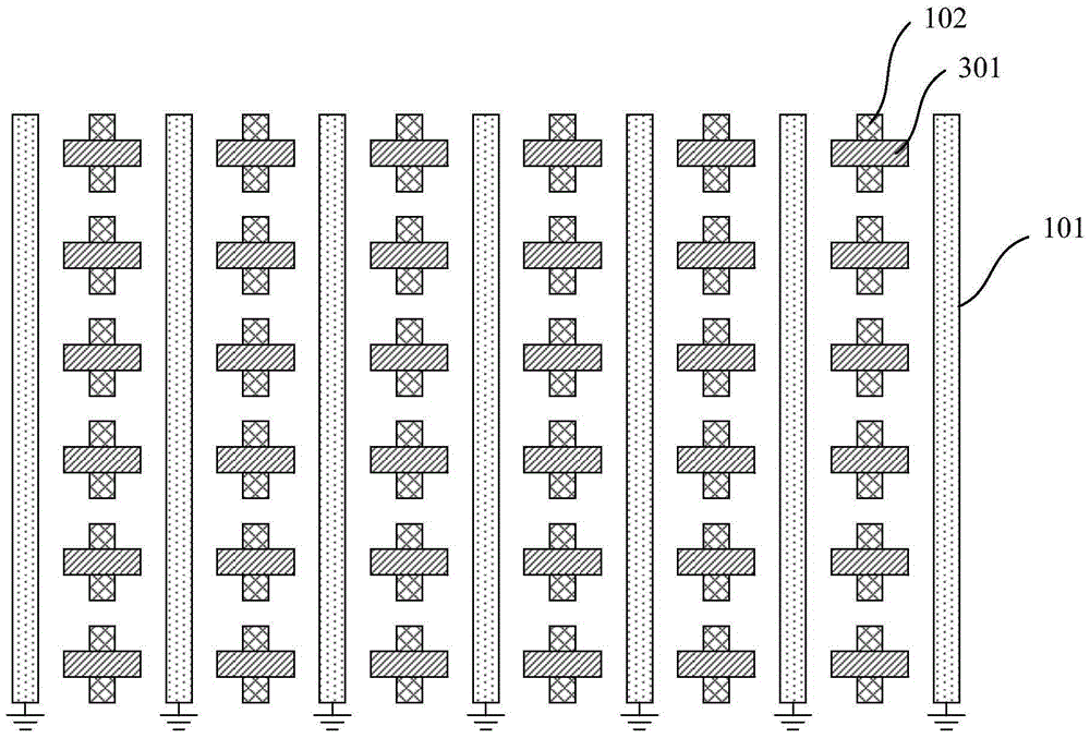 Testing structure and testing method of semiconductor