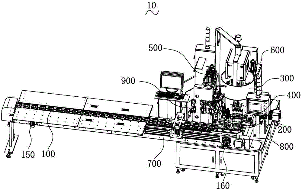 Square battery packaging machine