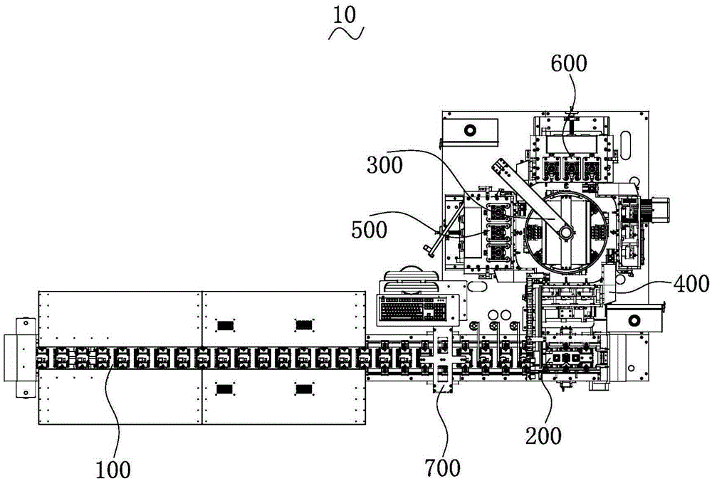 Square battery packaging machine