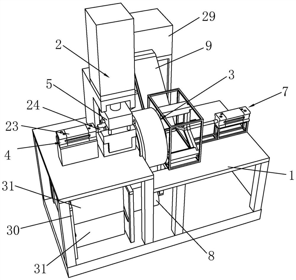 Stainless steel connecting pipe forming machine with automatic feeding and discharging function