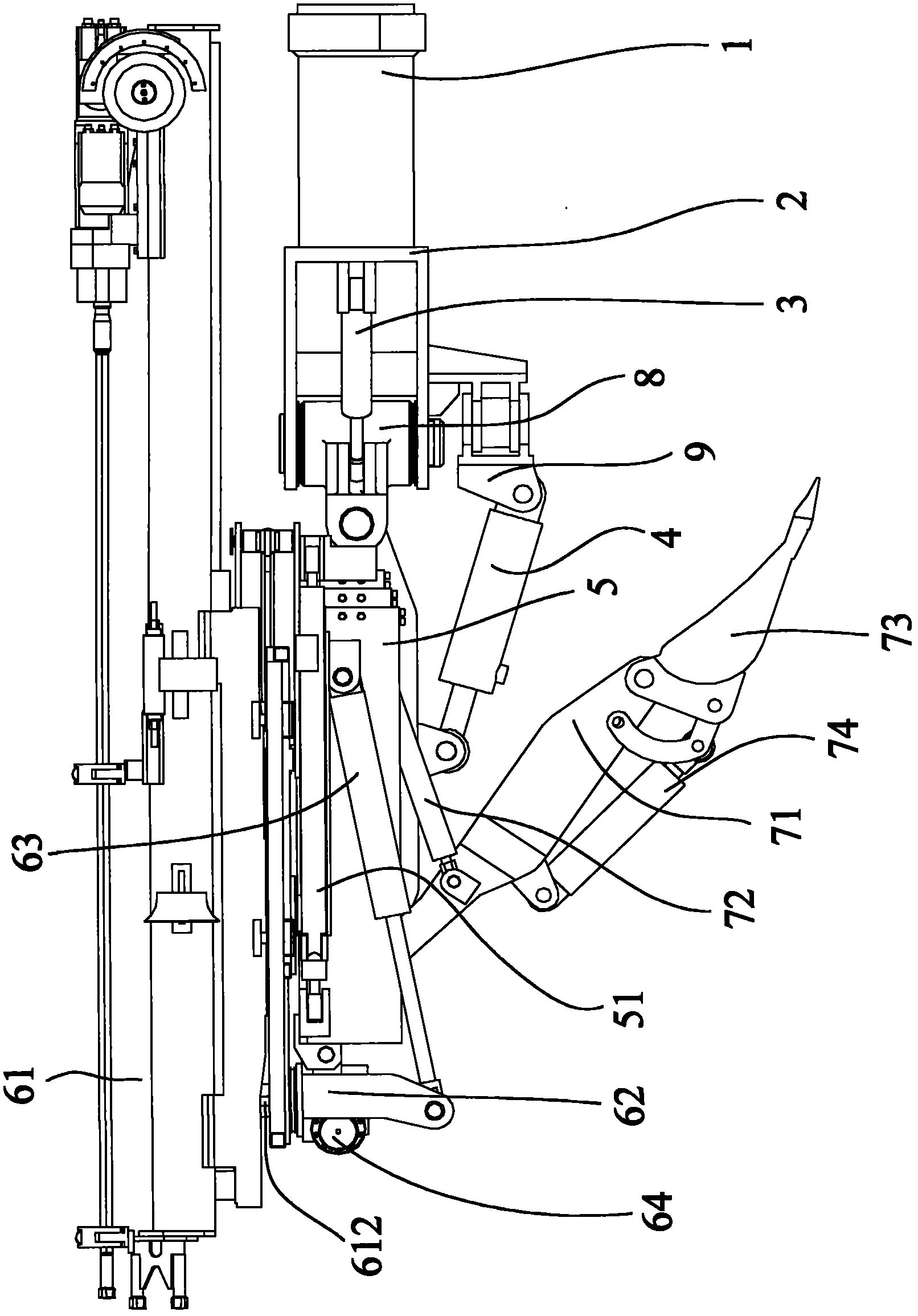 Drill loader working device