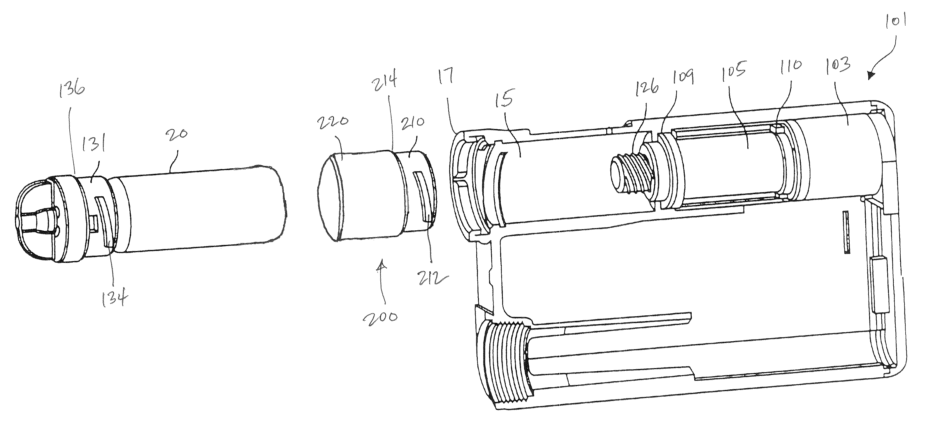 Reservoir compartment adapter for infusion device