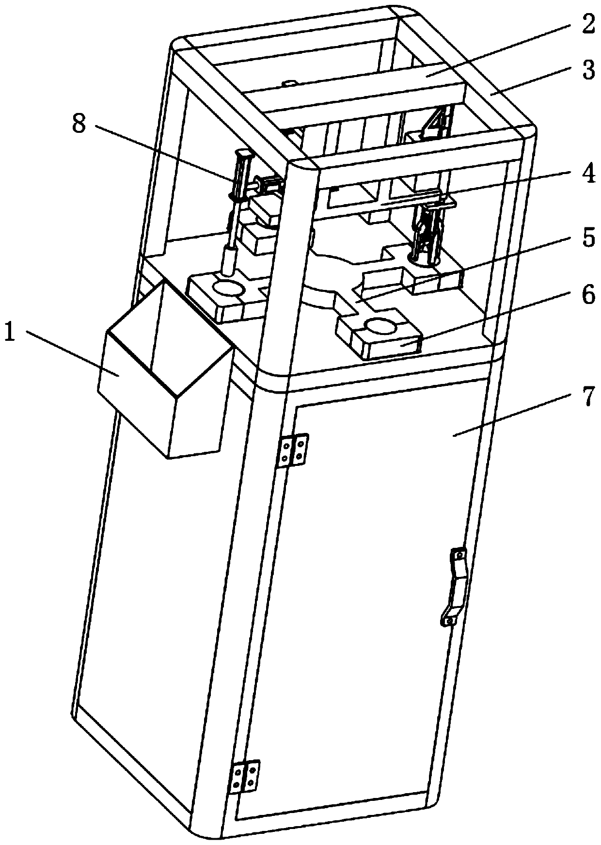 A high-efficiency and automatic nut shell breaking device