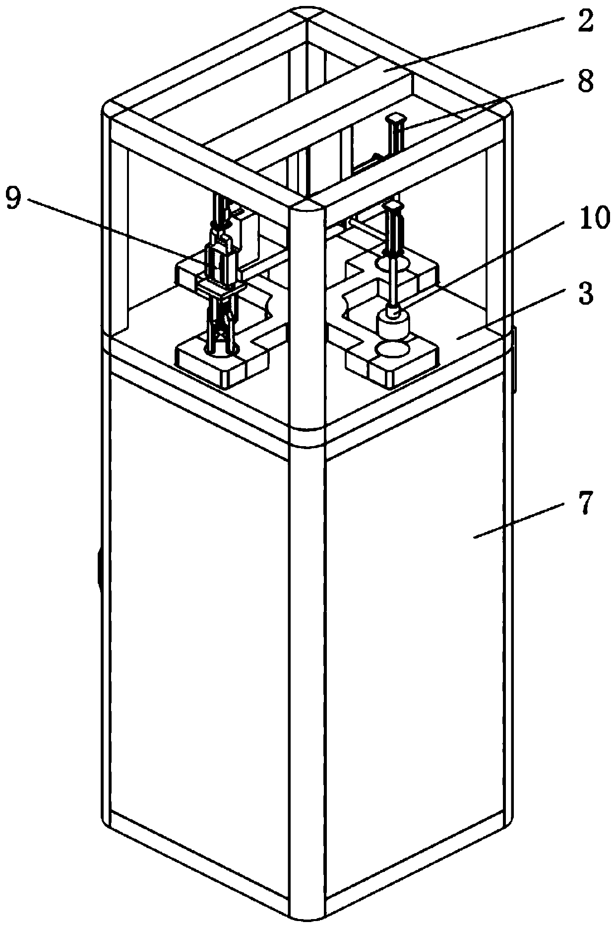 A high-efficiency and automatic nut shell breaking device