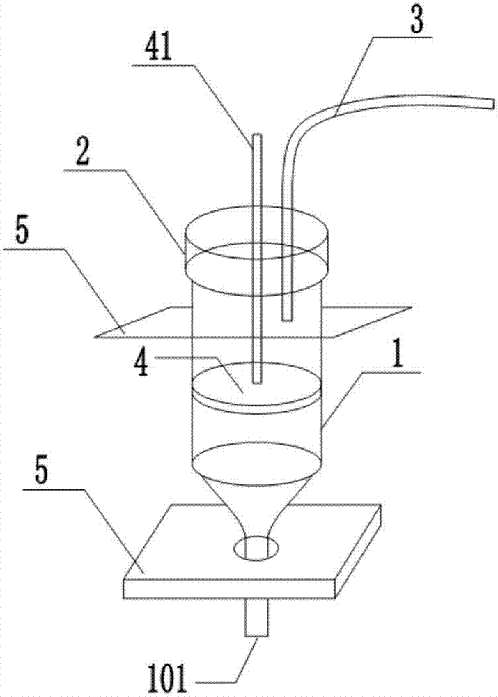 Adhesive pressing device