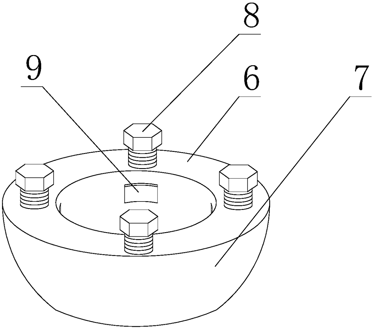 Constraint device of engine shaft part