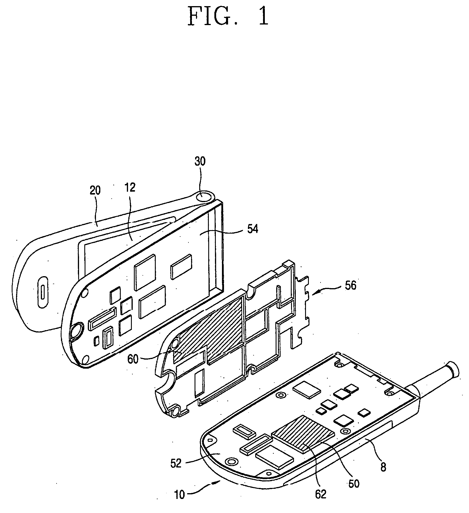 Heat radiating system and method for a mobile communication terminal