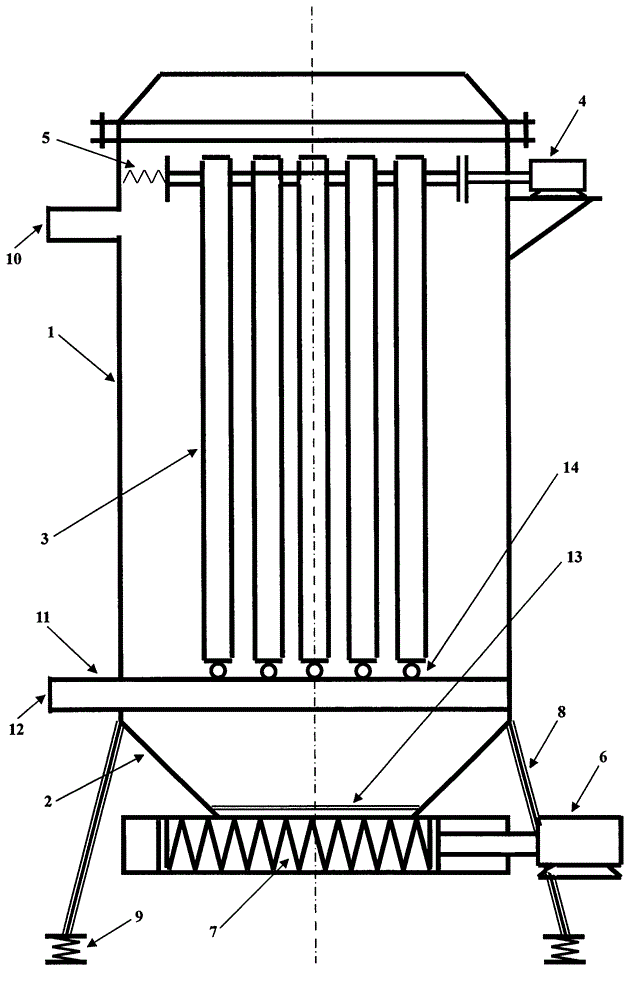 Dynamic pressure solid-liquid separator