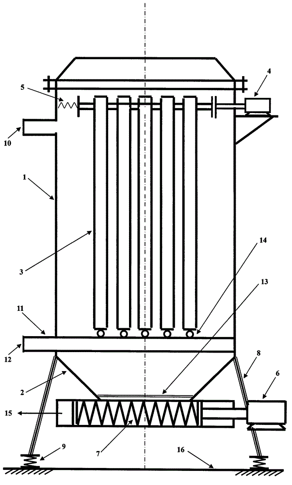 Dynamic pressure solid-liquid separator