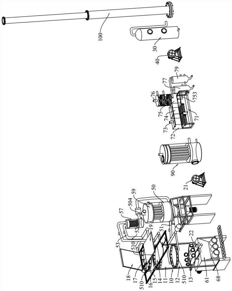 Garbage pyrolysis gasification treatment method