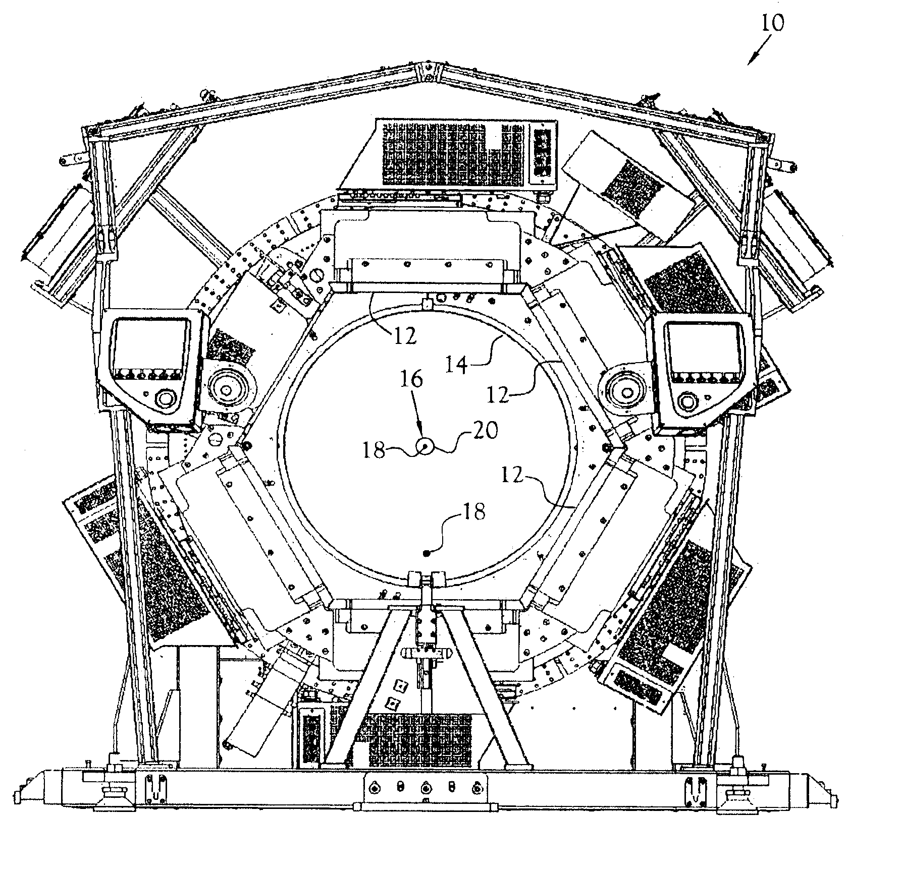 Normalization apparatus for panel detector PET scanners