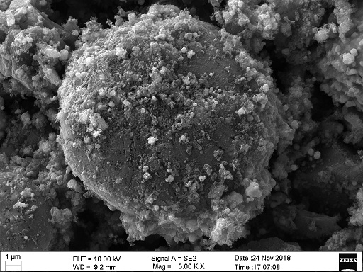 A kind of nano-iron compound/mesophase carbon microsphere composite material and preparation method thereof