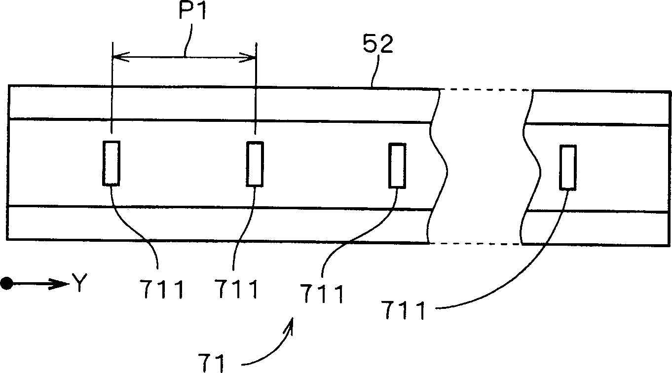 Device for forming isolated ribs on screen of plane display device
