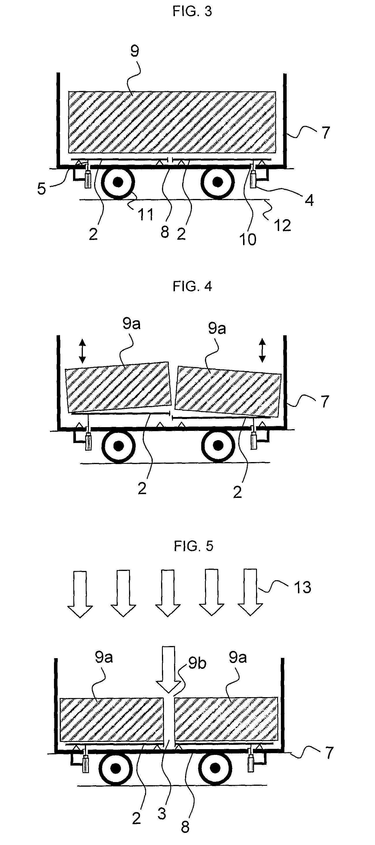 Method and device for breaking up a fresh and hot coke charge in a receiving trough