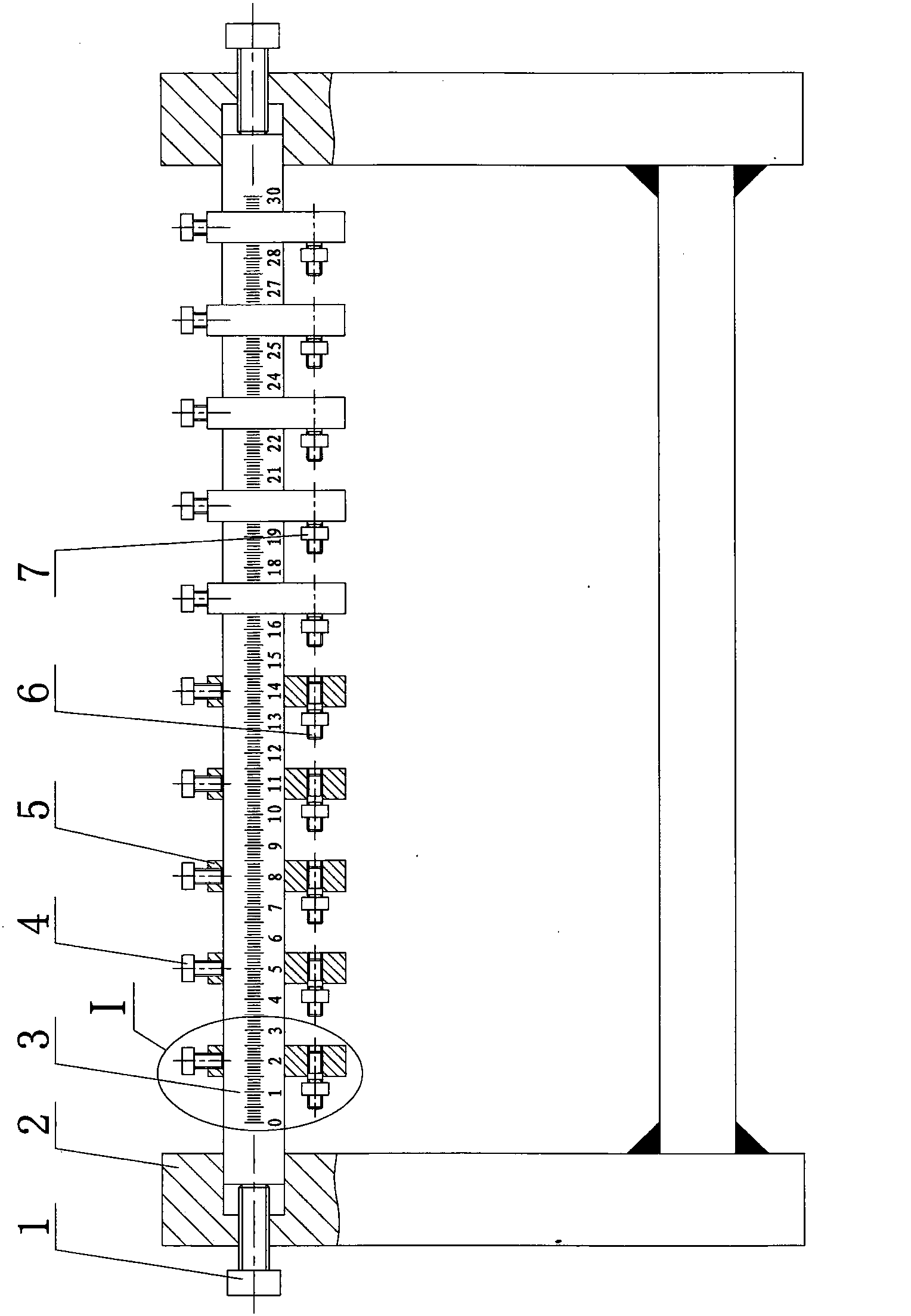 Template positioning apparatus and template positioning method