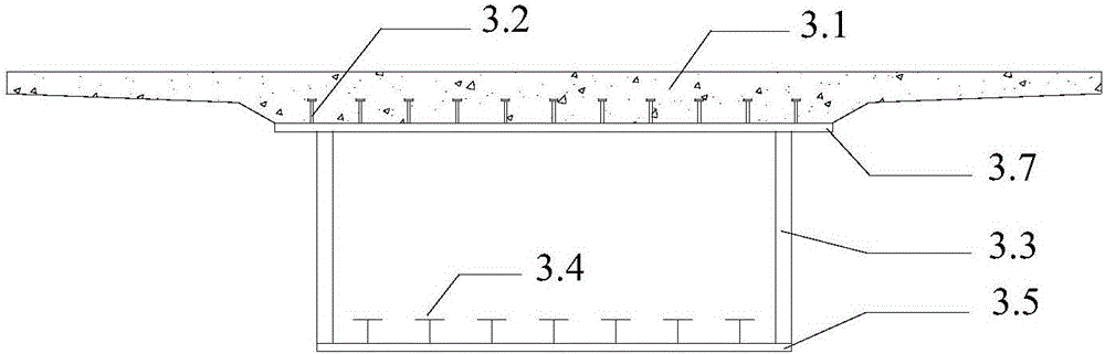 Prestressed concrete-corrugated web steel box connecting beam hybrid beam structural system