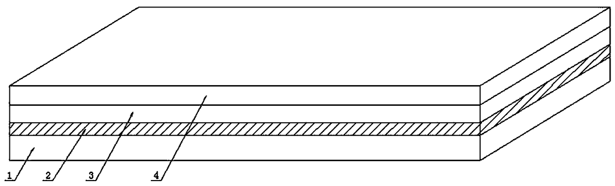 Composite flame retardant wood and production process thereof