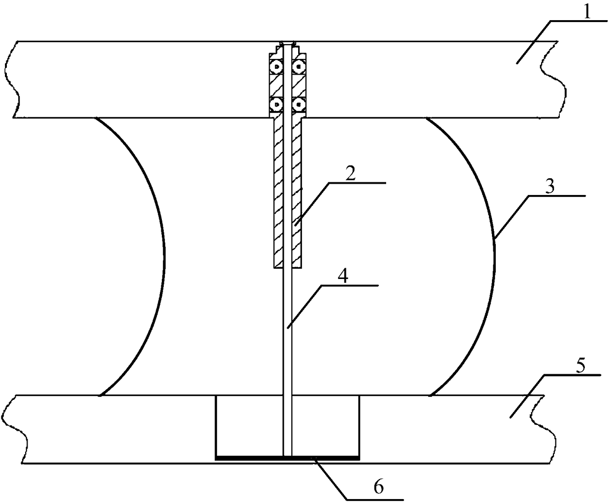 PECVD (Plasma Enhanced Vapor Deposition) reaction chamber and support pin for PECVD reaction chamber