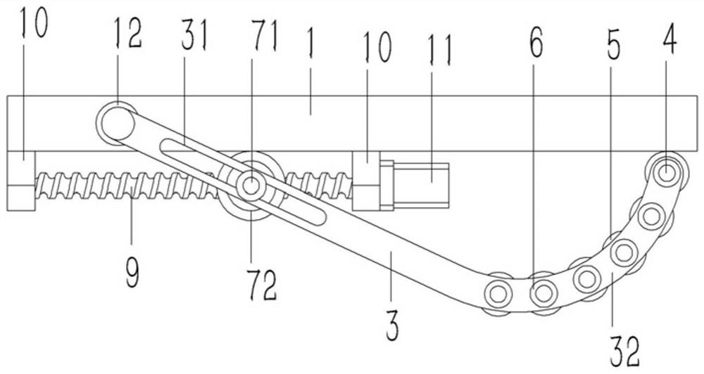Leg supporting device on medical traction equipment