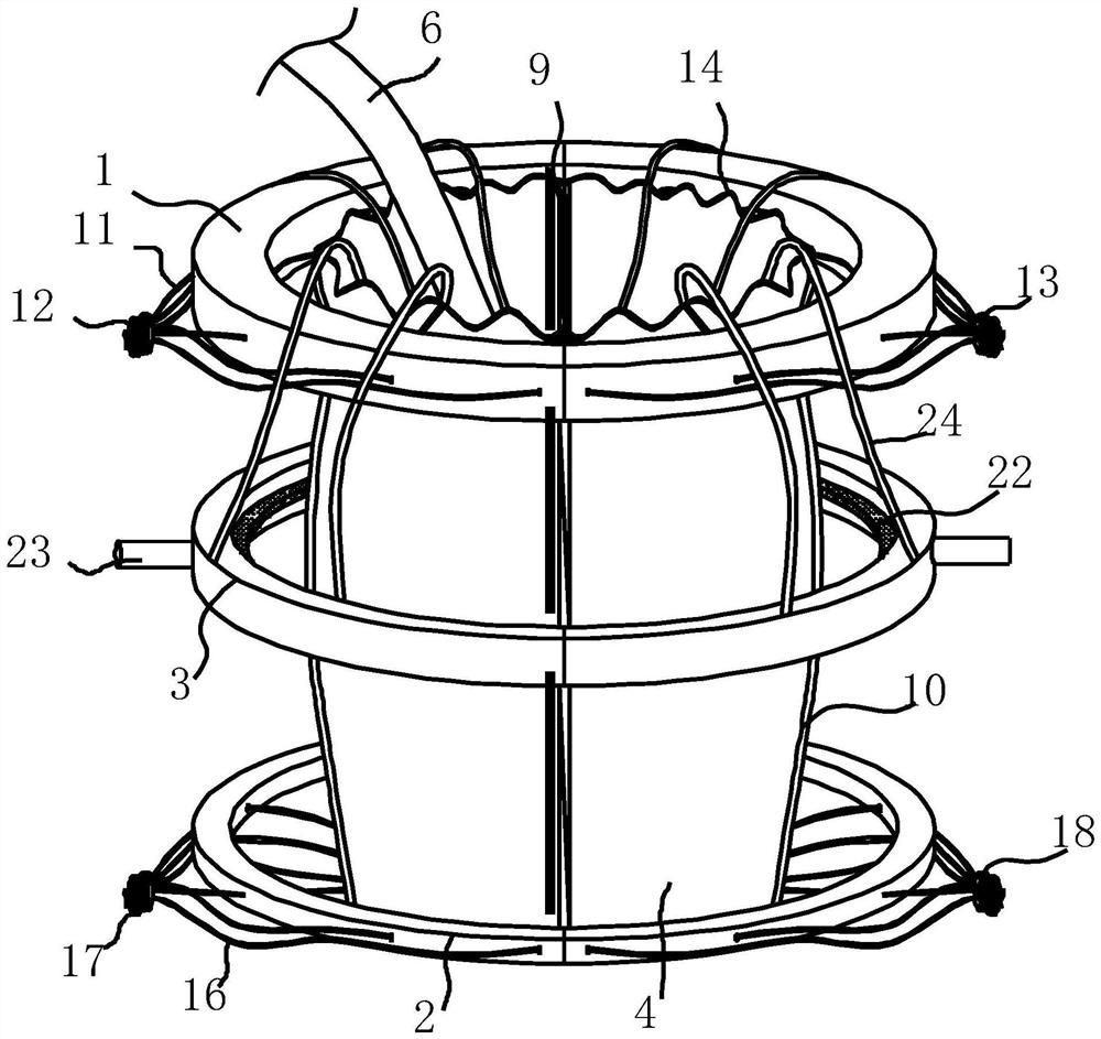 An insect repellent device based on landscaping engineering for disorderly penetration of tree trunk surface gaps