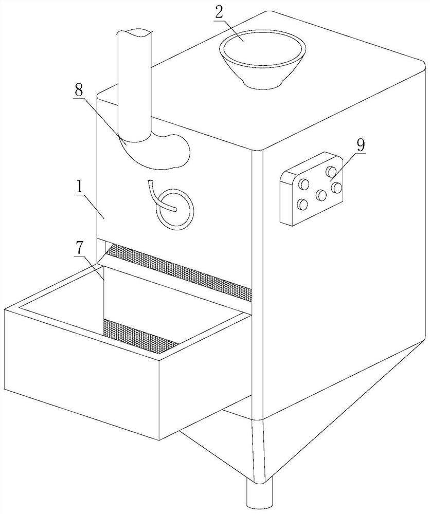 A quenching device for metal material processing and its implementation method