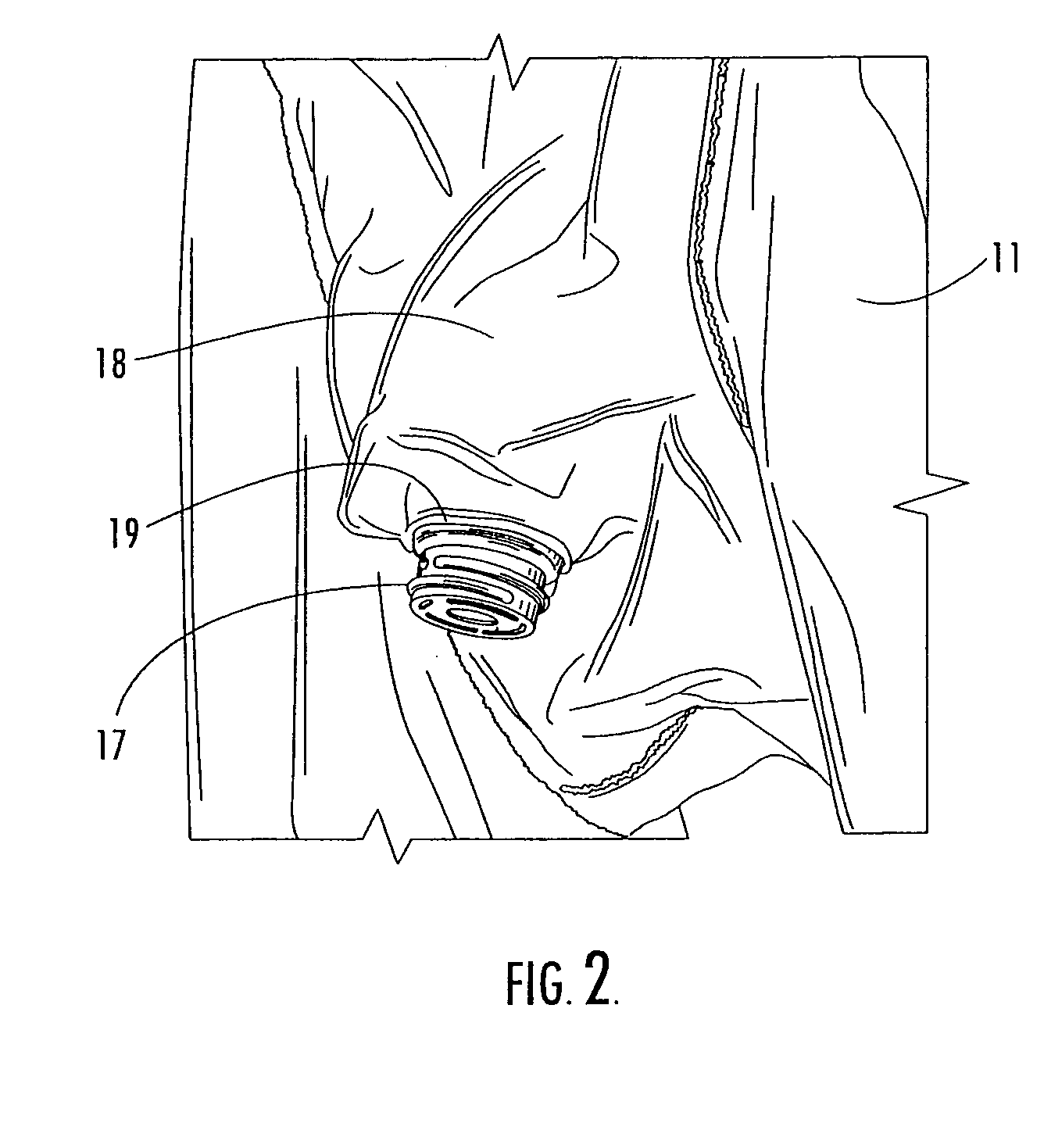 Receptacle for a male incontinence device