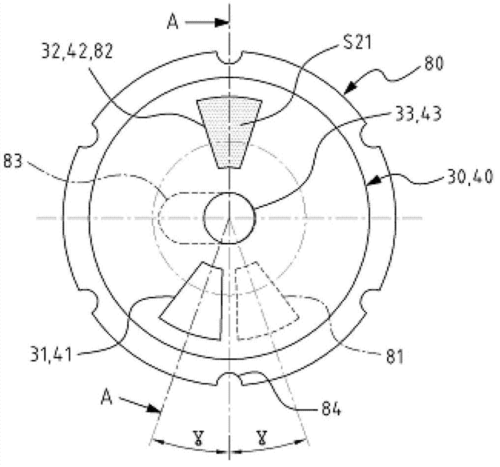 Faucet for controlling cold water and hot water and displacement