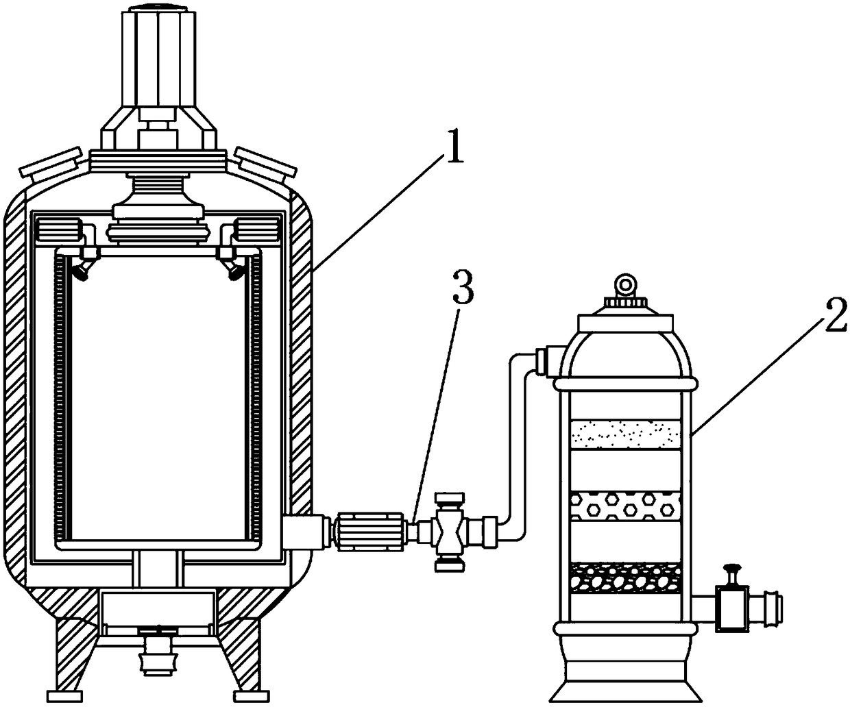 Dirt separation equipment for water environment