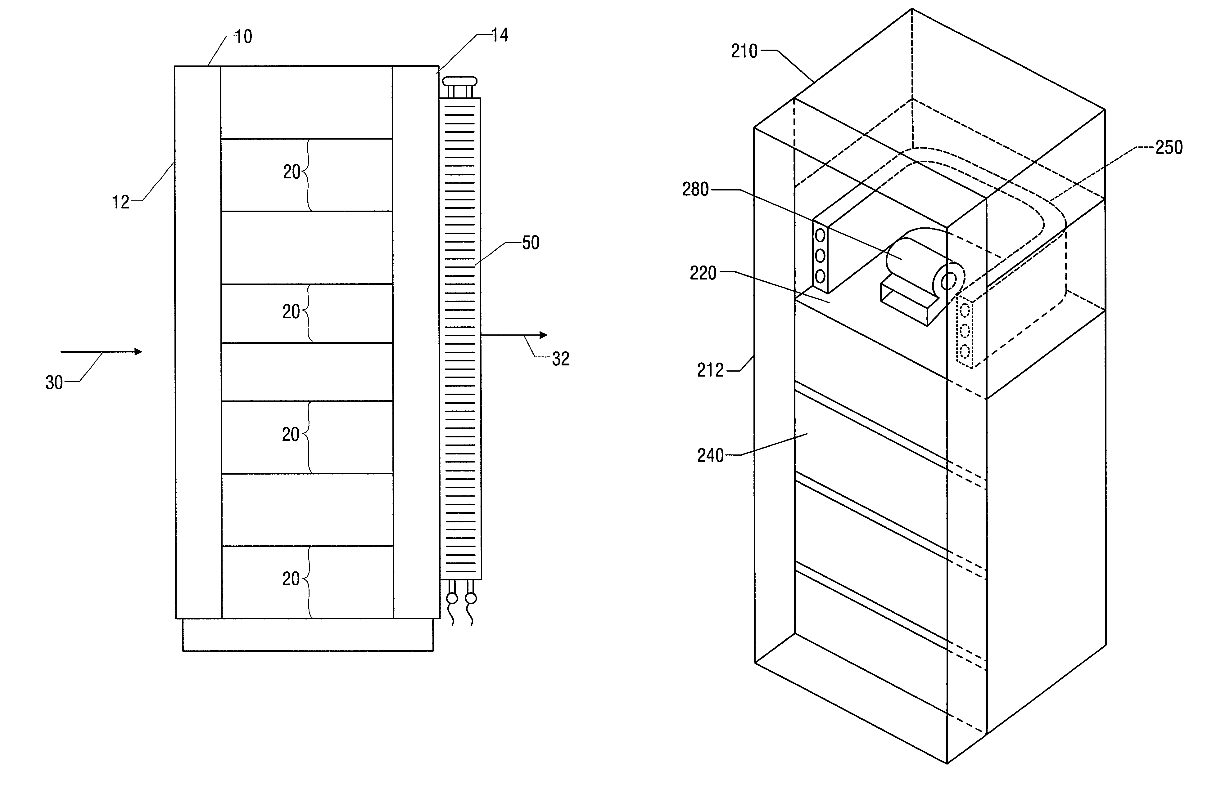 Method and apparatus for cooling electronic enclosures
