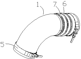 Turbocharged corrugated pipe and production process thereof